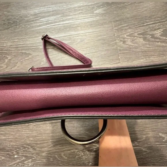 Chloé Faye Mini Suede & Leather Crossbody Bag | Red Pink - Picture 5 of 7